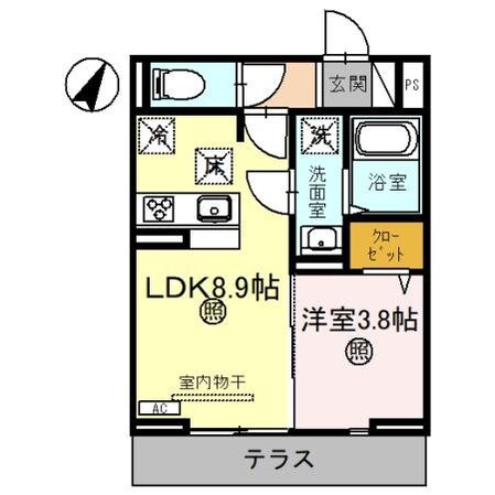 クエルの物件間取画像